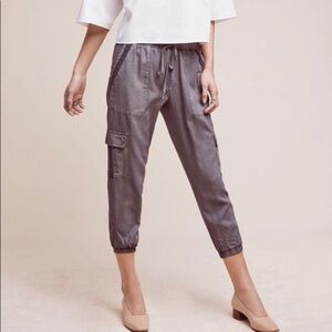 Anthropologie - Cloth & Stone - Vintage Olive Cropped Joggers